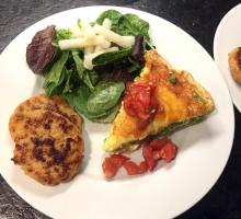 Vegetable Quiche with Tomato concasse'